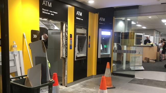 The Commonwealth Bank at Pendle Hill shut on September 13. Signage is removed.