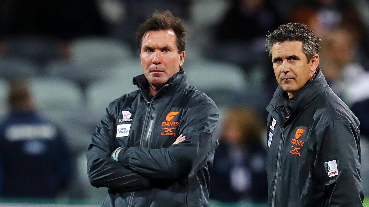 Giants footy manager Wayne Campbell seems unlikely to be at the club in 2020. Picture: Michael Klein