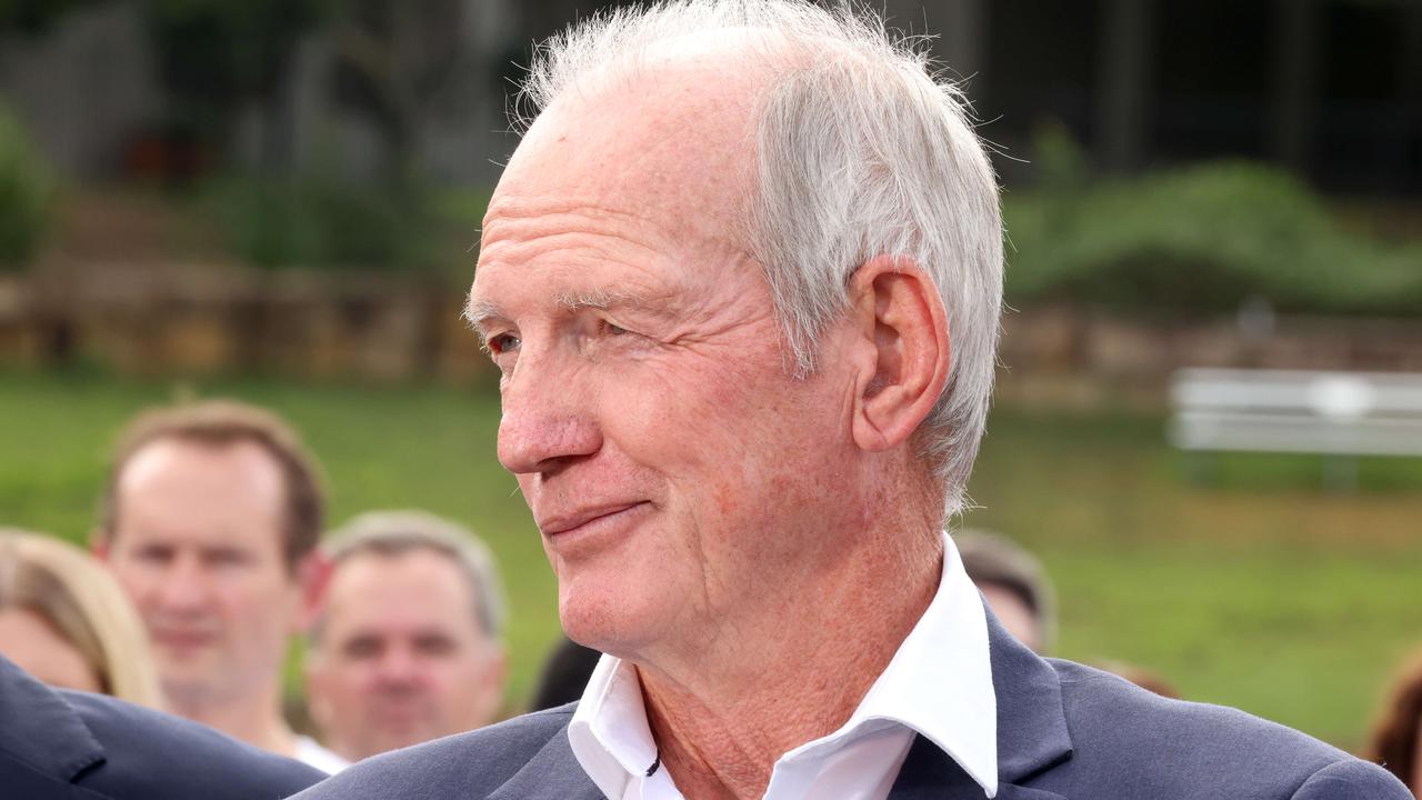 Wayne Bennett hasn’t even flinched. Photo Steve Pohlner.