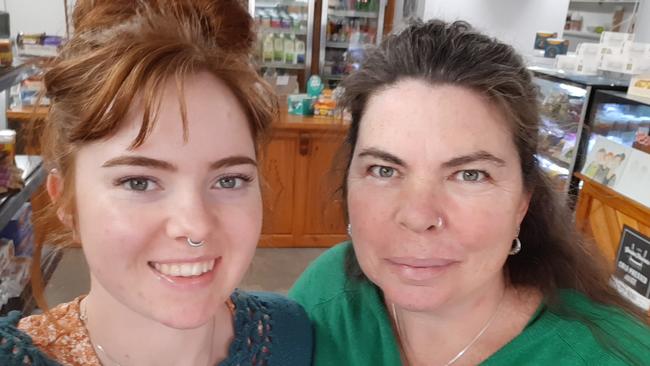 Willunga General Store owner Sarah Edwards (right) and her daughter Holly in the High Street store. Picture: Sarah Edwards