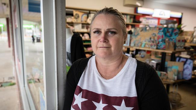 Newsagent Kim Dingwall lost both her home and her business in the flood. Picture: Jason Edwards