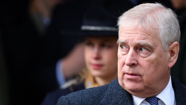 Prince Andrew, Duke of York, after the royal family's traditional Christmas Day service in Sandringham. Picture: Adrian Dennis/AFP