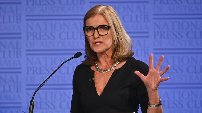 Fiona Patten speaking during a debate in 2019. Picture: AAP