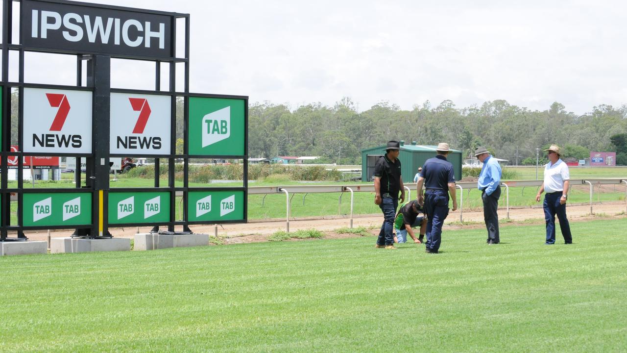 IMPRESSIVE UPGRADE: Recent track work at the Ipswich Turf Club.