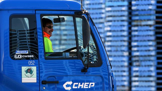 Brambles’ CHEP pallet service centre outside Melbourne. Pic: Bloomberg