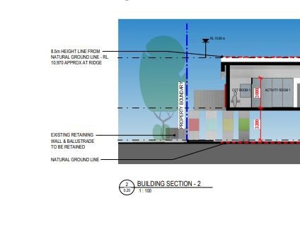 Sketch of proposed childcare centre at 44 Bangalow Rd, Ballina.