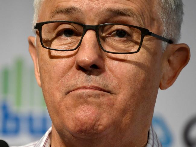 Former prime minister Malcolm Turnbull speaks during the National Smart Energy Summit at the Hilton Hotel in Sydney, Tuesday, December 10, 2019. (AAP Image/Bianca De Marchi) NO ARCHIVING