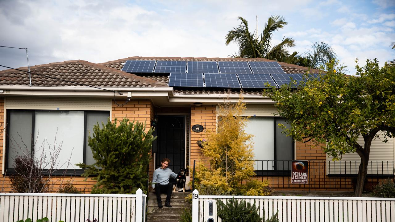 Geoff Golden managed to save $1300 by installing solar panels on his roof.