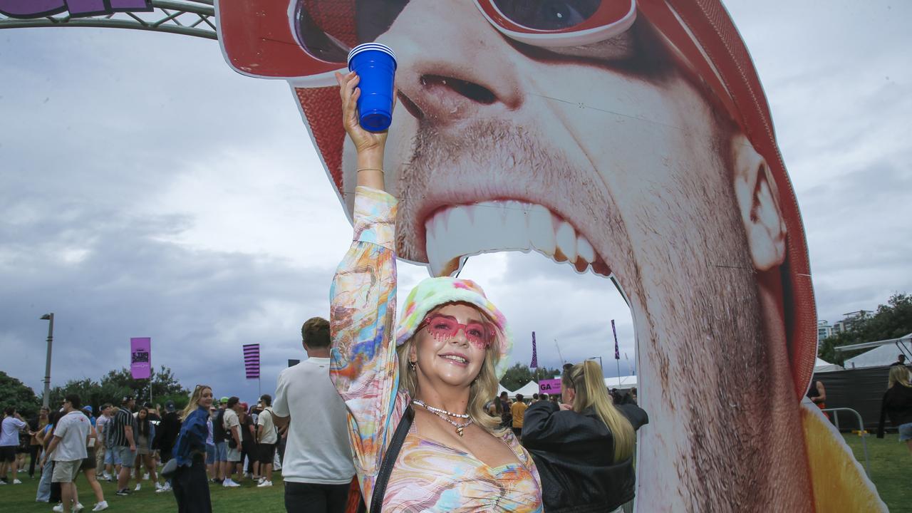 Abbie Murphy at the Out 2 Lunch festival on the Coolangatta beachfront. Picture: Glenn Campbell