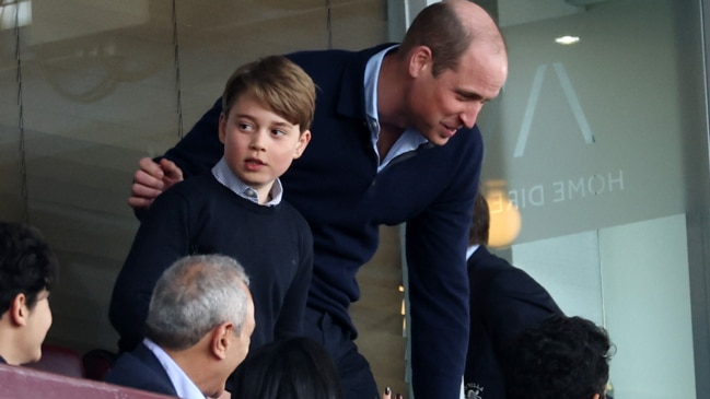 Prince George spends a night with dad watching soccer