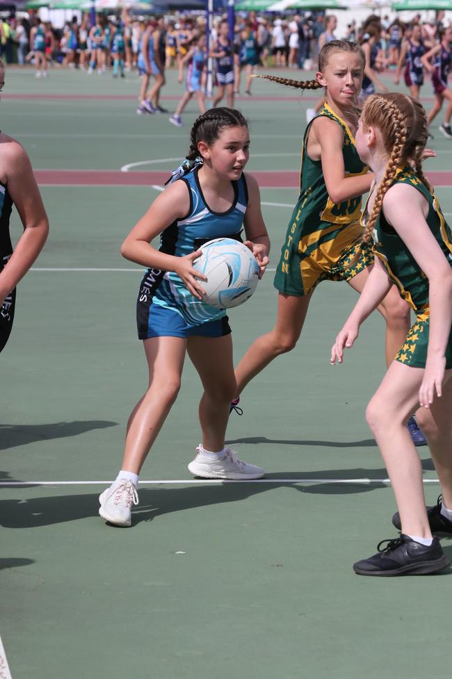 The Netball Qld Primary Schools Cup grand finals are being held at the Hinterland District Netball Association at Mudgeeraba. Picture: Mike Batterham.