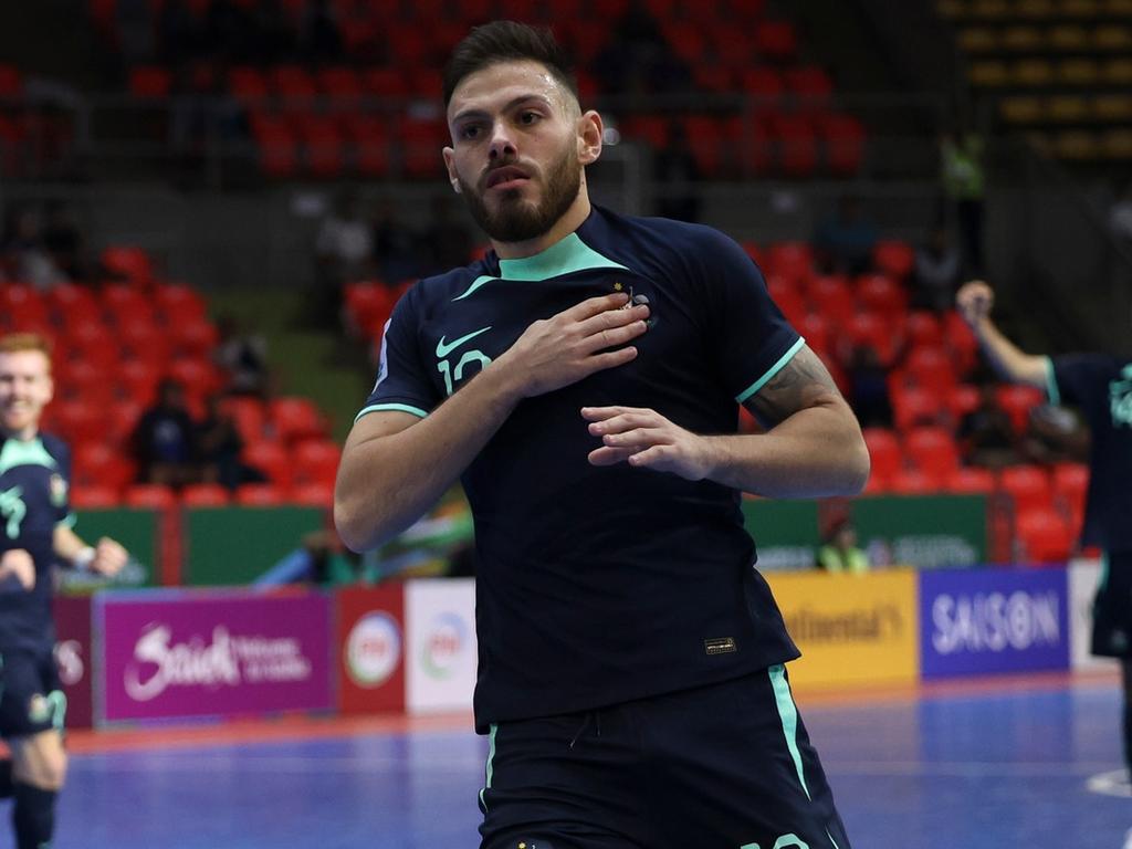 Futsalroos player Michael Kouta is among a host of national team players in action at the National Futsal Championships. Picture: Chalinee Thirasupa