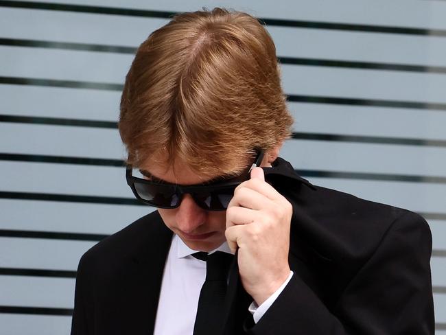 BRISBANE, AUSTRALIA - NewsWire Photos NOVEMBER 11, 2024: Fletcher Charles Hosking leaves the Brisbane Supreme Court. Picture: NewsWire/Tertius Pickard