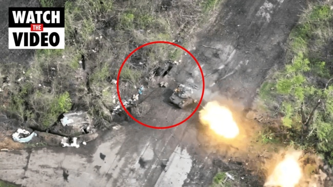 Ukrainian forces fire on Russian tank near border in Kharkiv oblast ...