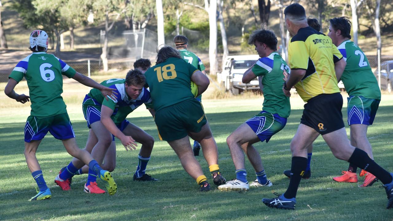 Rockhampton District Secondary Schools Rugby League Open D grand final, St Brendan's College 5 versus The Cathedral College 4, Rugby Park, Rockhampton, September 10, 2021.