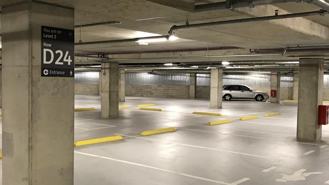 Royal Adelaide Hospital car park spaces. Picture: Brad Crouch