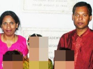 Kumuthini Kannan (left) and Kandasamy Kannan (right) kept a slave in their home for years before she was found weighing just 40kg.