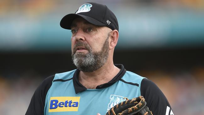 Darren Lehmann has secured a one-year extension with Brisbane Heat. Picture: Albert Perez/Getty Images