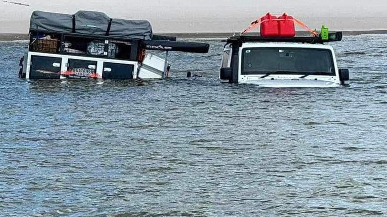 Fraser Island Towing had to call in a second tow crew for assistance. Picture: Fraser Island Towing