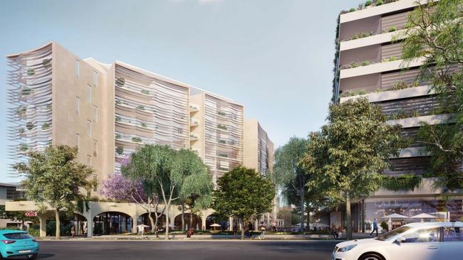 Artist impressions of the Ramsgate Village Proposal, which has gone to a rezoning review at NSW Planning.