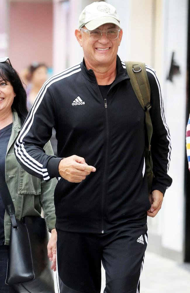 Oscar winner Tom Hanks visits Pacific Fair shopping centre on the Gold Coast. Picture: Backgrid