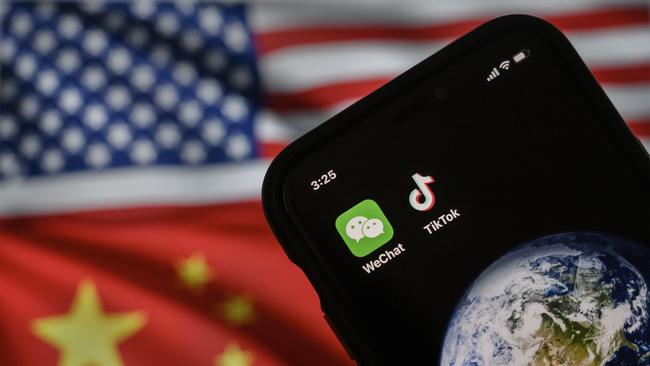 Both WeChat and TikTok are facing bans in the US over concerns from officials the apps may be used to influence and spy on Americans.