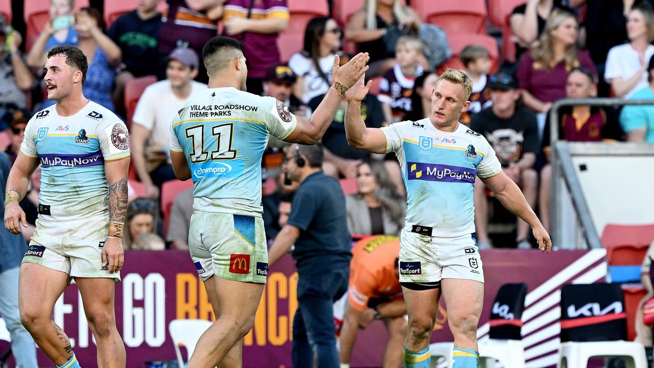 Kevin Walters with furious with his side’s performance in their shock loss to the Titans last week. Picture: Bradley Kanaris/Getty Images