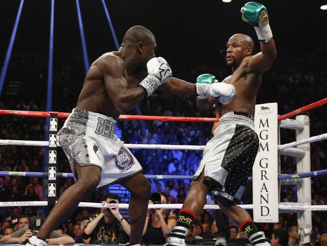 Mayweather’s experience was simply too much for Berto to handle.