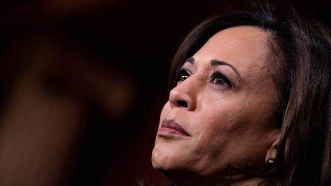 Senator Kamala Harris has been mentioned as a possible vice presidential pick for Biden. Picture: Brendan Smialowski/AFP