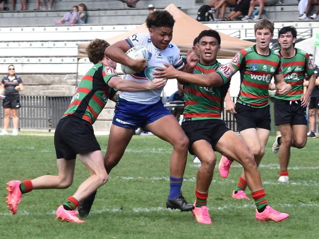 Lennox Tuiloma and the Warriors have won four Harold Matthews games in a row. Picture: Sean Teuma