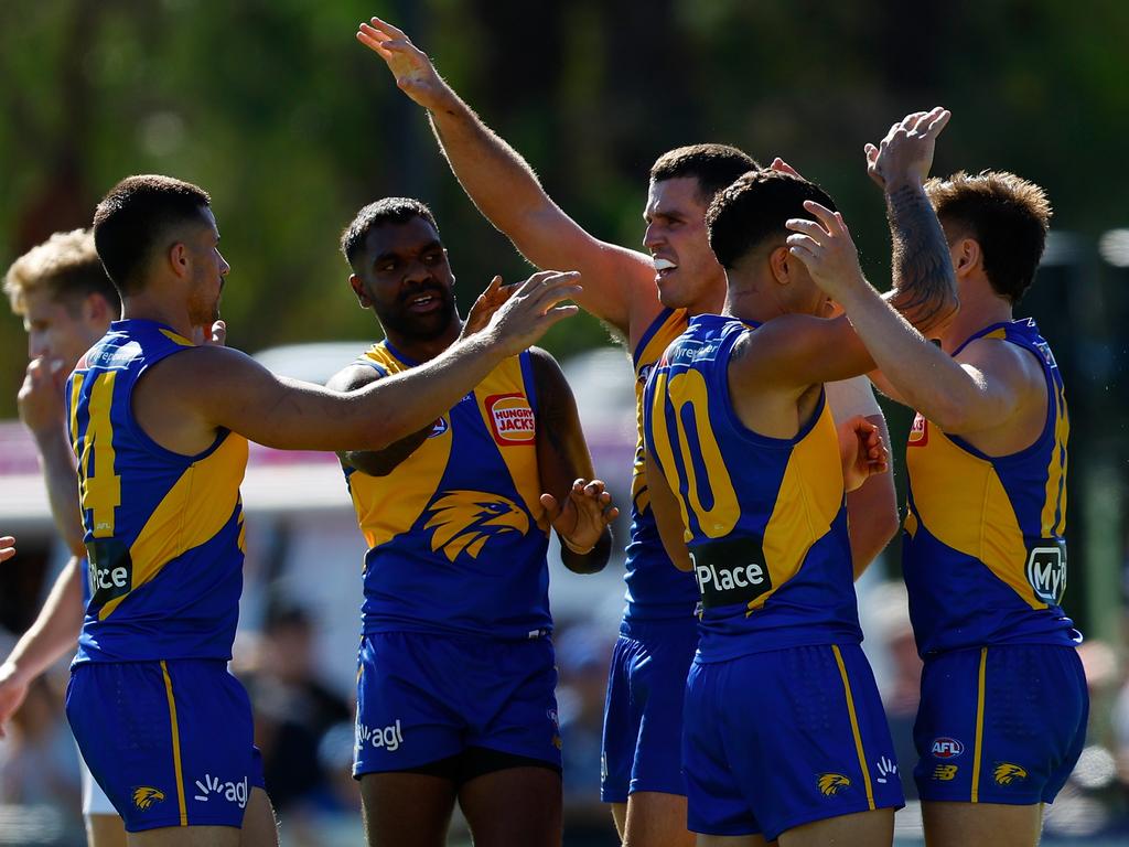 West Coast won a tight battle against North Melbourne. Picture: Getty Images