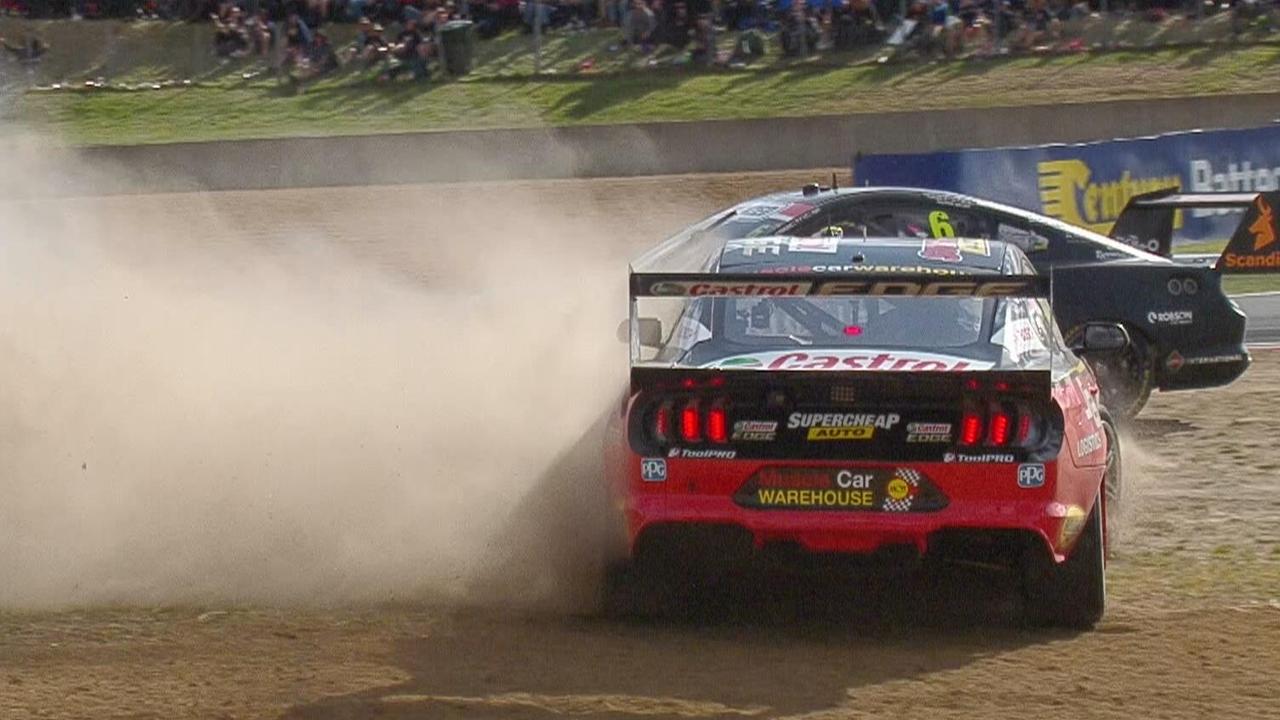 Mostert and Waters both ended up in the sand.