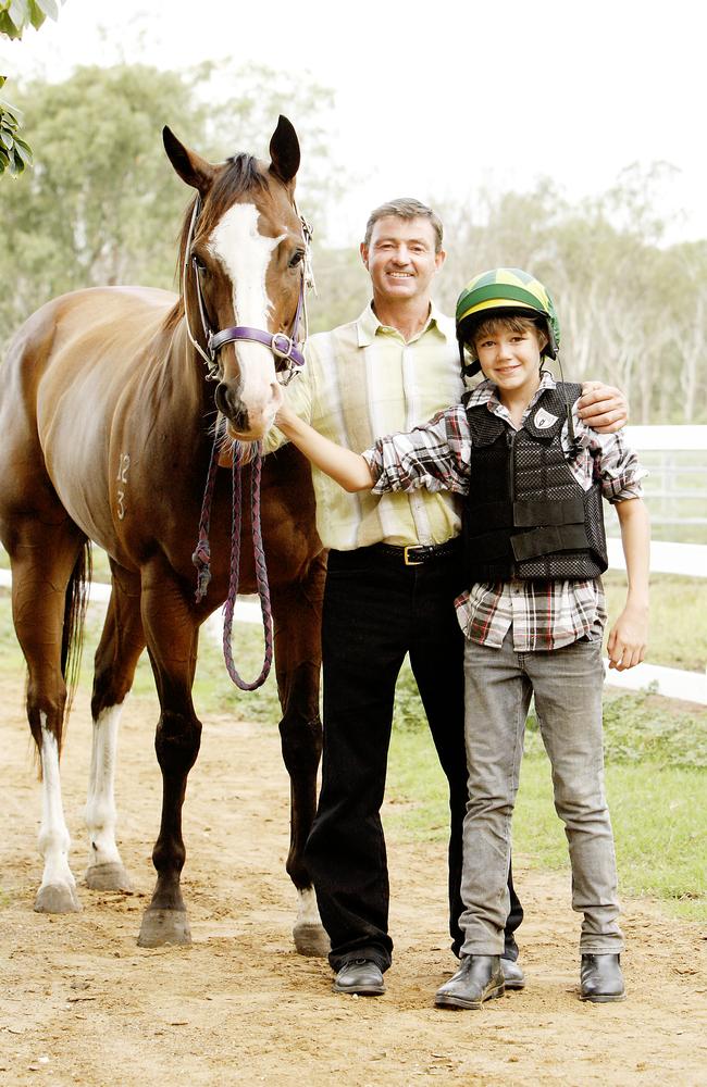 Jamie Bayliss and his Jake in 2010. Picture: Sarah Keayes.