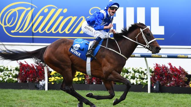 Winx achieved a new Timeform rating of 133 after her Cox Plate triumph