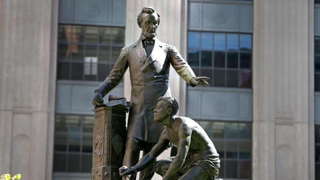 ‘Frozen in time’: Boston’s Great Emancipator Memorial. Picture: Getty Images