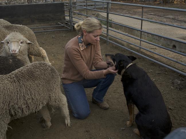 Leila McDougall in the Australian movie Just a Farmer.