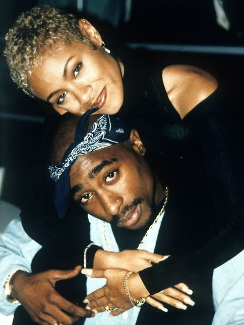 Jada Pinkett Smith with Tupac in the ‘90s.