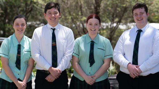 Craigslea State High School captains, Morgan Davidson, Zane Lai, Nikiah Inglis and Nicholas Walsh. Picture: Contributed