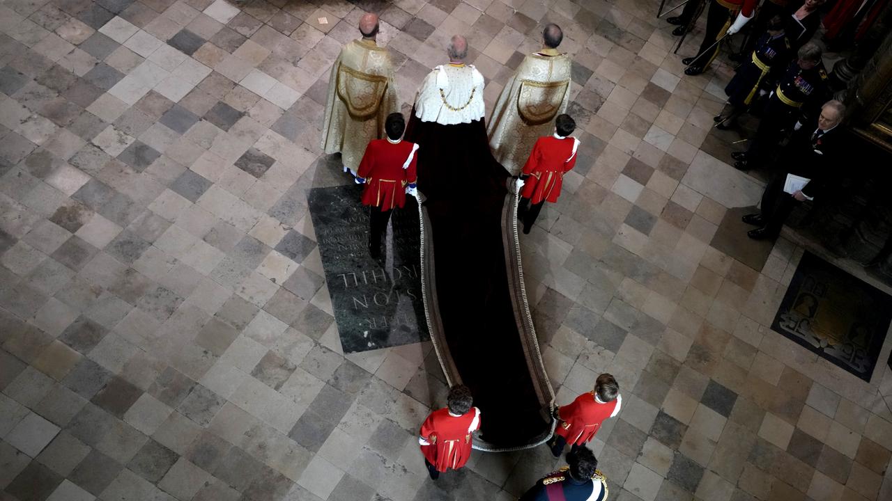 King Charles III enters Westminster Abbey. Picture: Getty Images