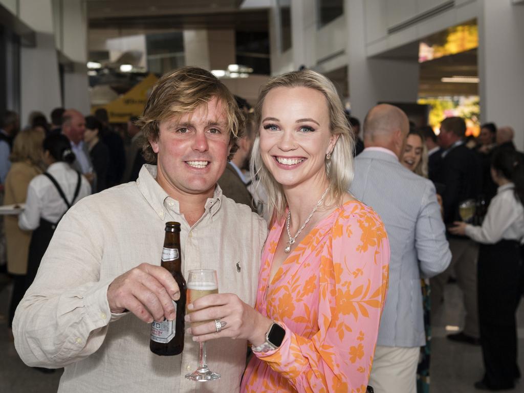 Alex and Ashleigh Griffiths at It's A Bloke Thing 2023 at Wellcamp Airport, Friday, August 18, 2023. Picture: Kevin Farmer