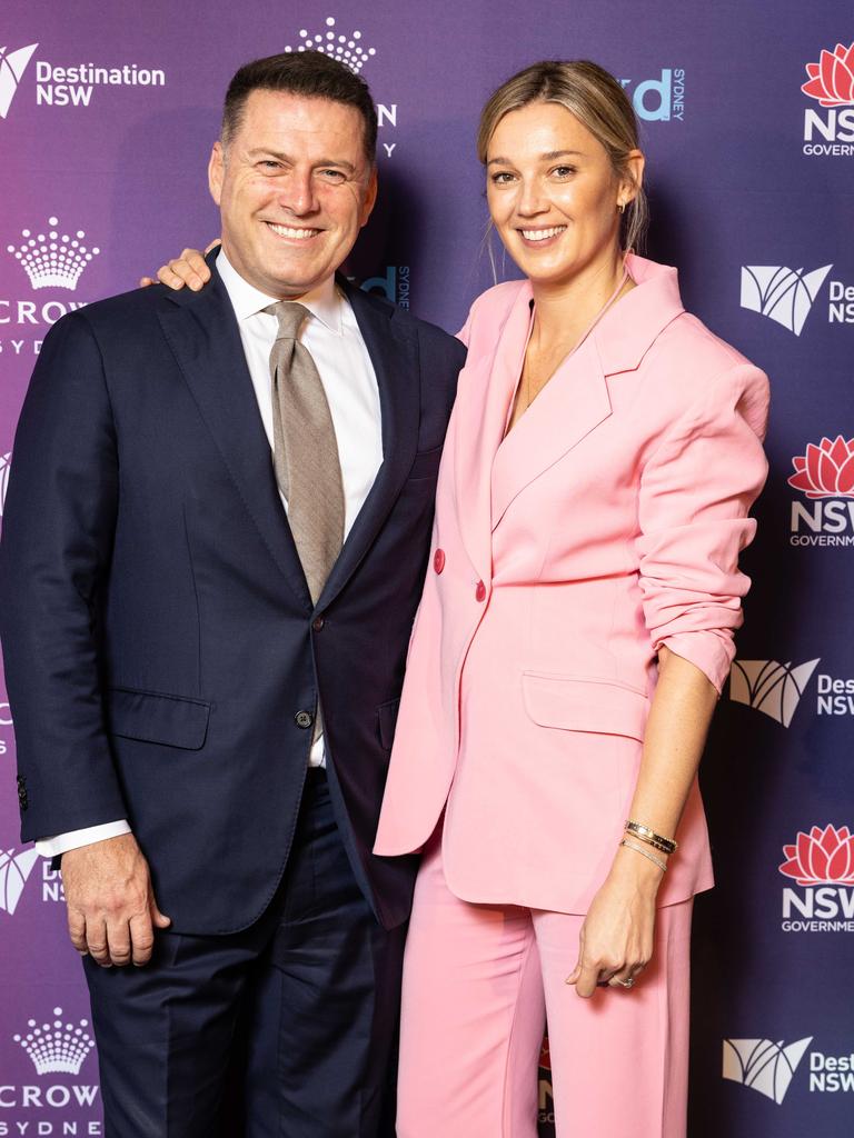 Karl and Jasmine Stefanovic at Crown Sydney. Picture: www.scottehler.com