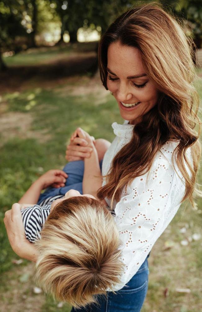 Catherine cradles Louis. Picture: Matt Porteous / Instagram