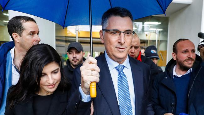 Israeli Foreign Minister Gideon Sa'ar has accused the Albanese government of abandoning his country in a fiery phone call with Australian counterpart Penny Wong. Picture: Jack Guez / AFP