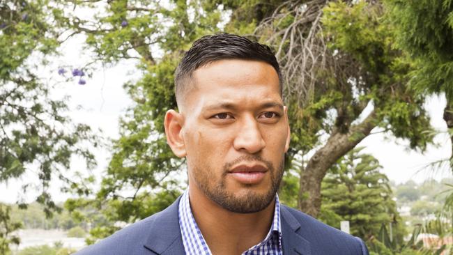 Australian rugby star Israel Folau.