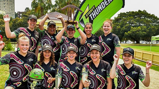 Aboriginal &amp; Torres Straight Islander T20 players last year. Pic: Supplied.