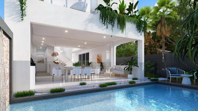 Demand for luxury villas in Port Douglas is strong with the four villas comprising the Baha Villas development selling off the plan, according to developer and builder Nathan Verri. Picture: supplied.