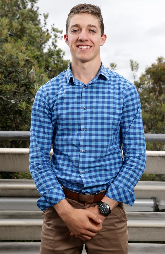 Quirindi High School student Nicholas Hamblin the metal and engineering course in the 2018 HSC. Picture: Jonathan Ng