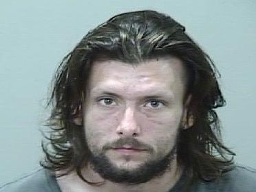 A mugshot of Zachary Mills, 30, who has been charged with murdering his mother Christine Mills after an alleged incident at a holiday park in Coffs Harbour on October 2, 2024. Picture: NSW Police