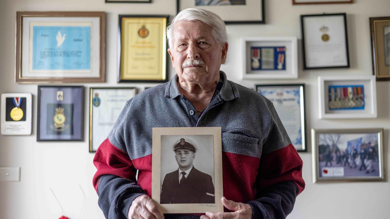 Australian nuclear veteran Doug Brooks, 85 at his home in Hope Valley. He served in navy, is considering joining a worldwide class action after he was used as a guinea pig Operation Mosaic in the two Monte Bello Island atomic tests by the British government Picture: Kelly Barnes