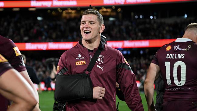 The Maroons have lost several players from their game 1 squad, including Tom Gilbert who will miss the rest of the year with a serious shoulder injury. Picture; NRL Imagery